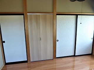 リフォーム後の2階の和室の建具