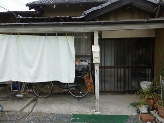 リフォーム前の木製テラス