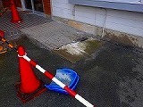 リフォーム前の玄関外階段のスロープ