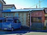 物置の屋根と外壁のリフォーム前