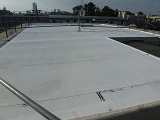 屋上防水塗り替え前