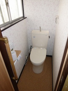 リフォーム後の完成したトイレ
