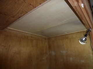 リフォーム後の物置の天井